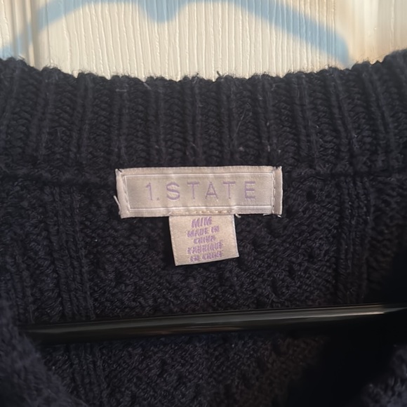 Navy Knit Sweater - Picture 3 of 6